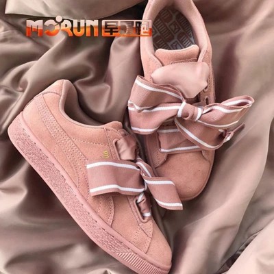 puma pink bow shoes