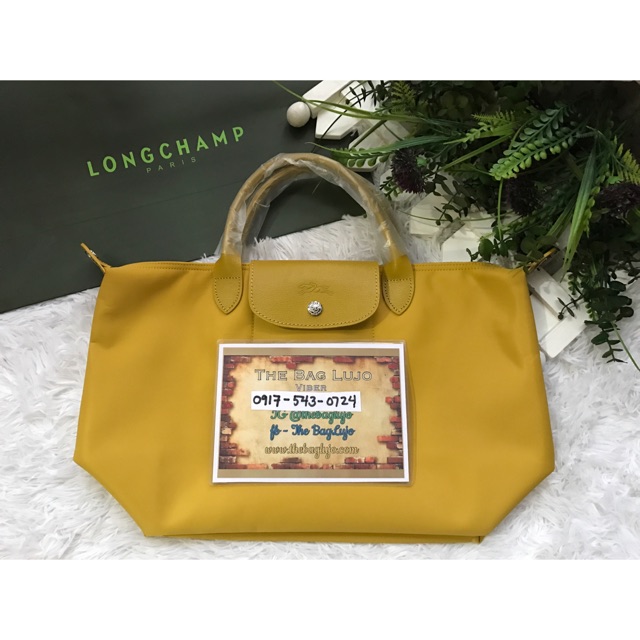 longchamp bag mustard yellow