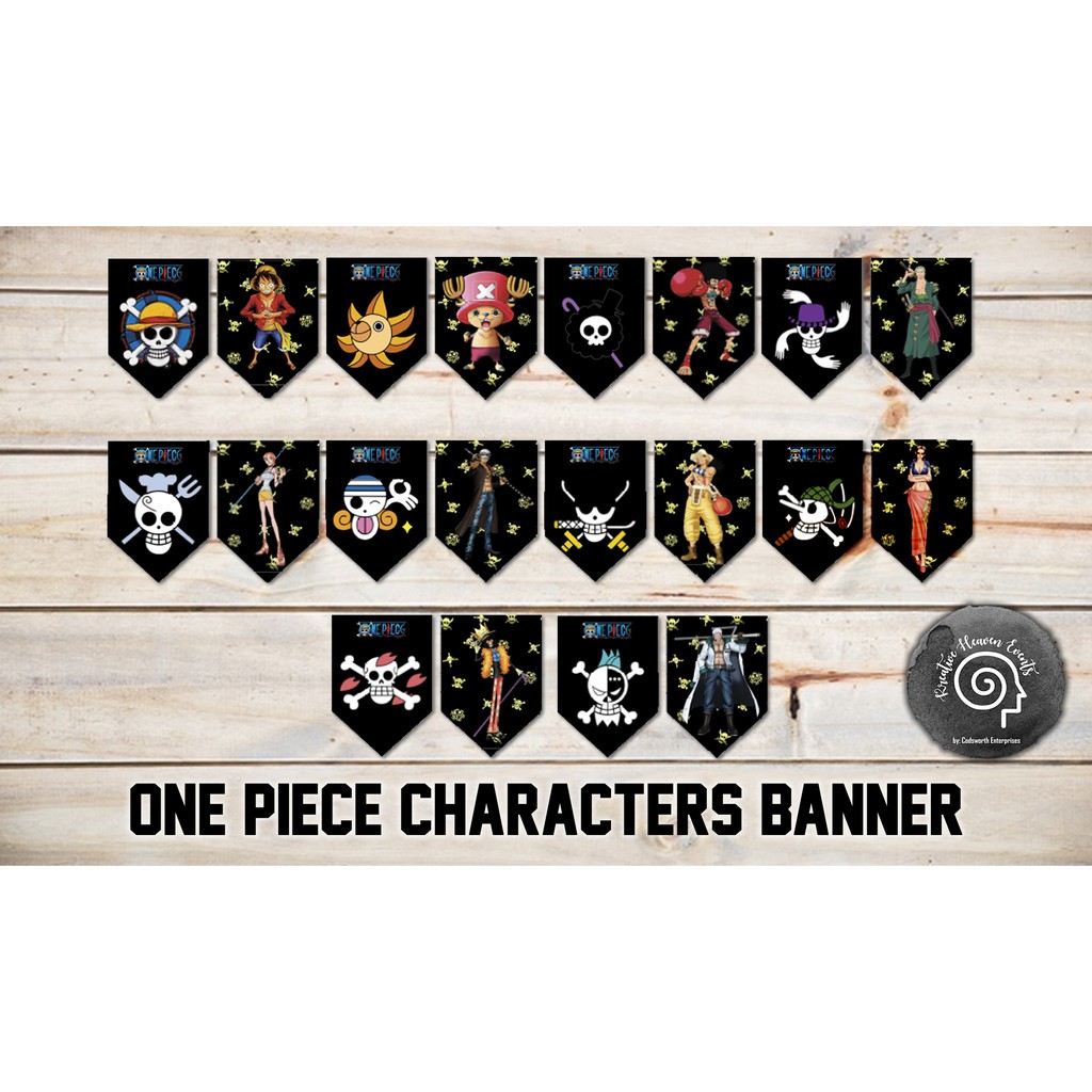 One Piece Party Banner Standard And 22 Pcs Khe Op001 Shopee Philippines