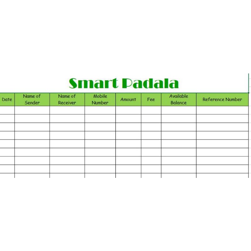 A4 Tracker Customized Gcash Load Smart Padala Paymaya Shopee Philippines 6992
