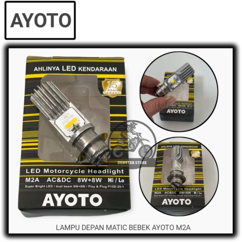 Ayoto M2A H6 Headlights Motorcycle Duck Matic Universal Headlamp ...