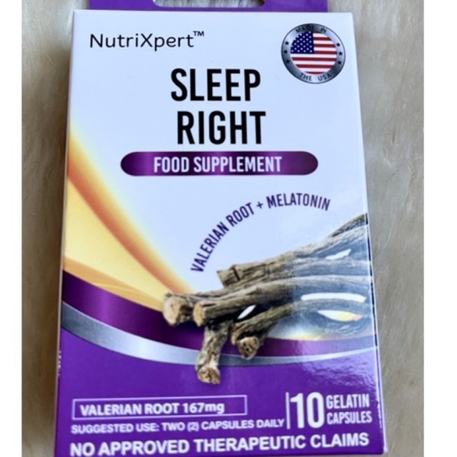 VALERIAN ROOT+MELATONIN SLEEP RIGHT NUTRIXPERT Shopee Philippines