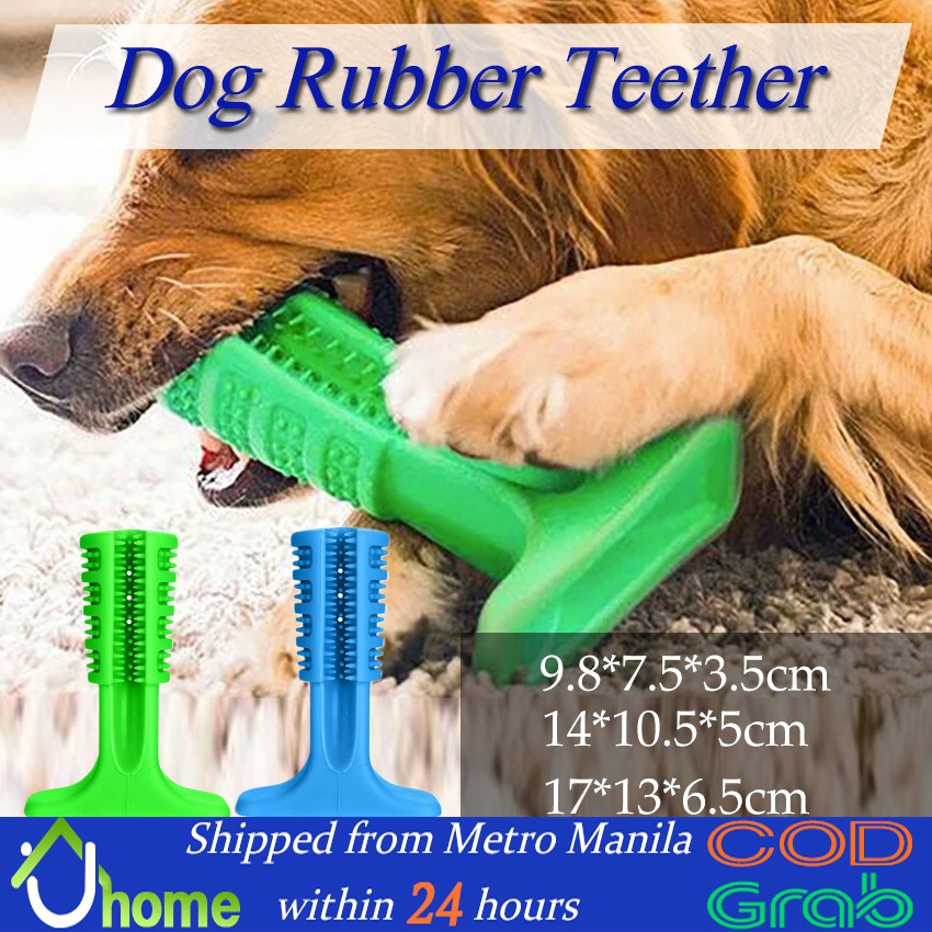 Dog Chew Toys Dog Rubber Teether Toothbrush Puppy Dog Teething Brush