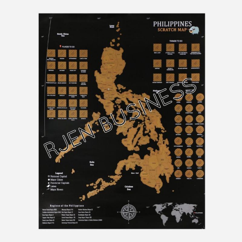 High Quality Philippines Scratch Map Shopee Philippines