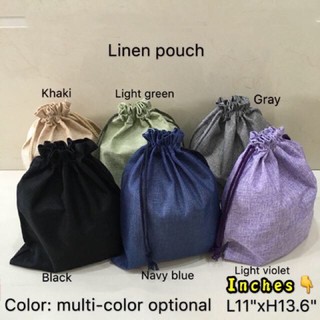 (10pcs)Linen string pouch/Eco bag