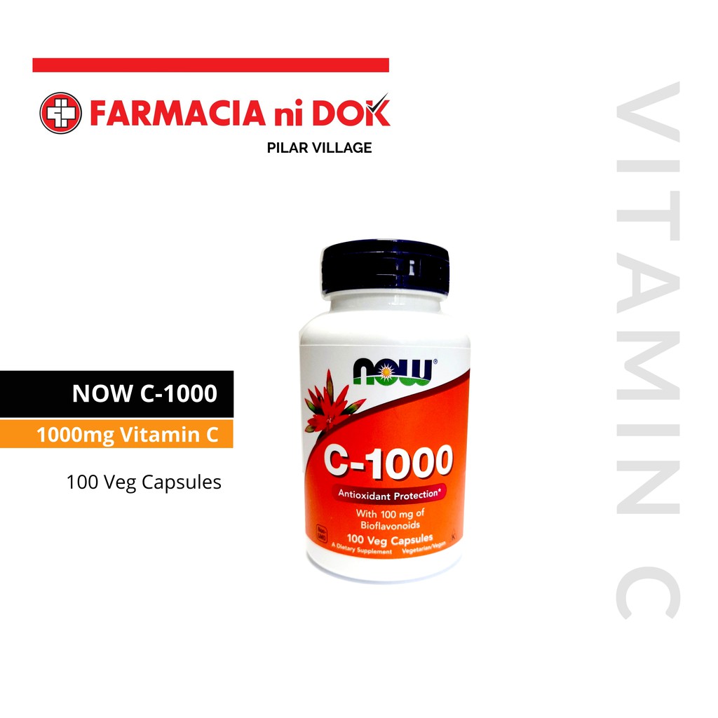 Now C 1000 Vitamin C 1000mg 100 Veg Capsules Shopee Philippines