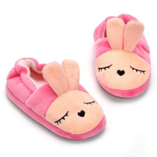 pink baby slippers