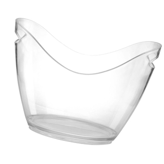 [SmartHome ]   Clear Plastic Ice Bucket Wine or Champagne Bottles Ice Cooler Bar Decor #9