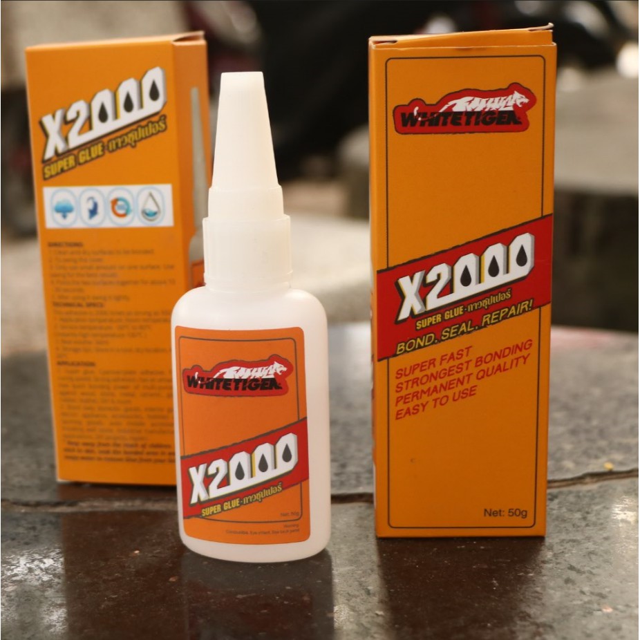 Super Glue X2000 2in1 white glue Student handmade white glue Shopee