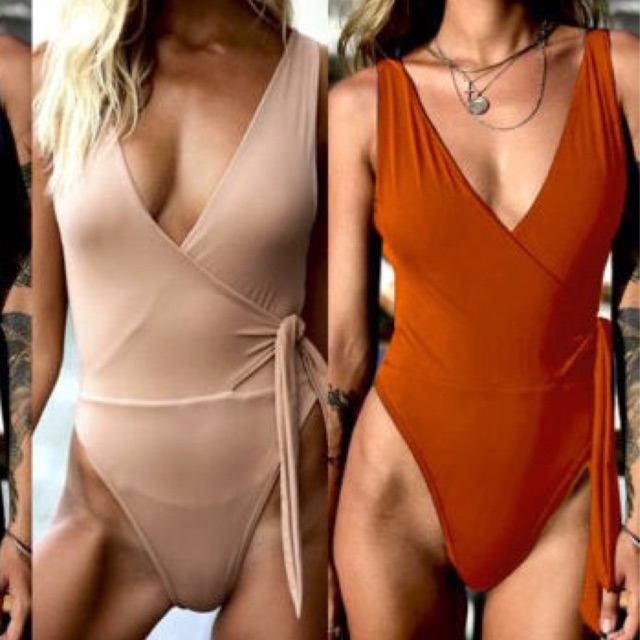 wrap around one piece swimsuit