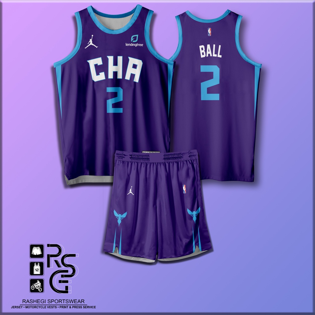 Charlotte Hornets Ball NBA Design Collection Classic NBA Teams Uniform ...