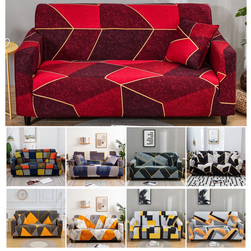 1 Seater Elastic Sofa Cover L Shape Sofa Cover Universal Couch Home