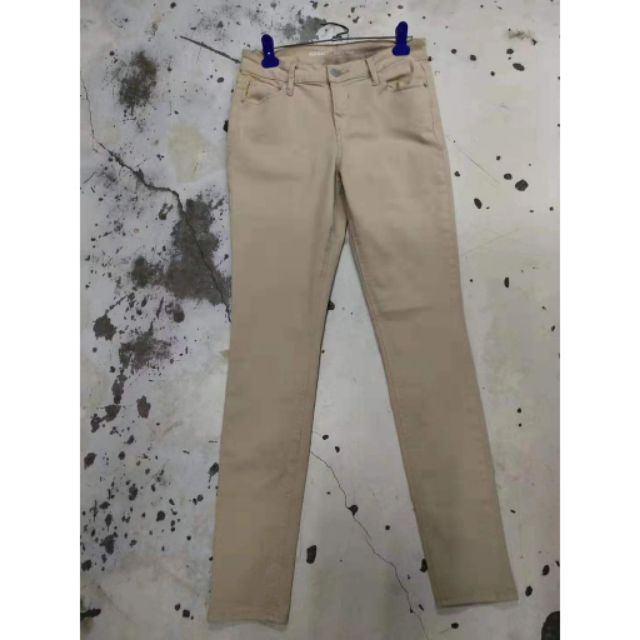 khaki denim trousers