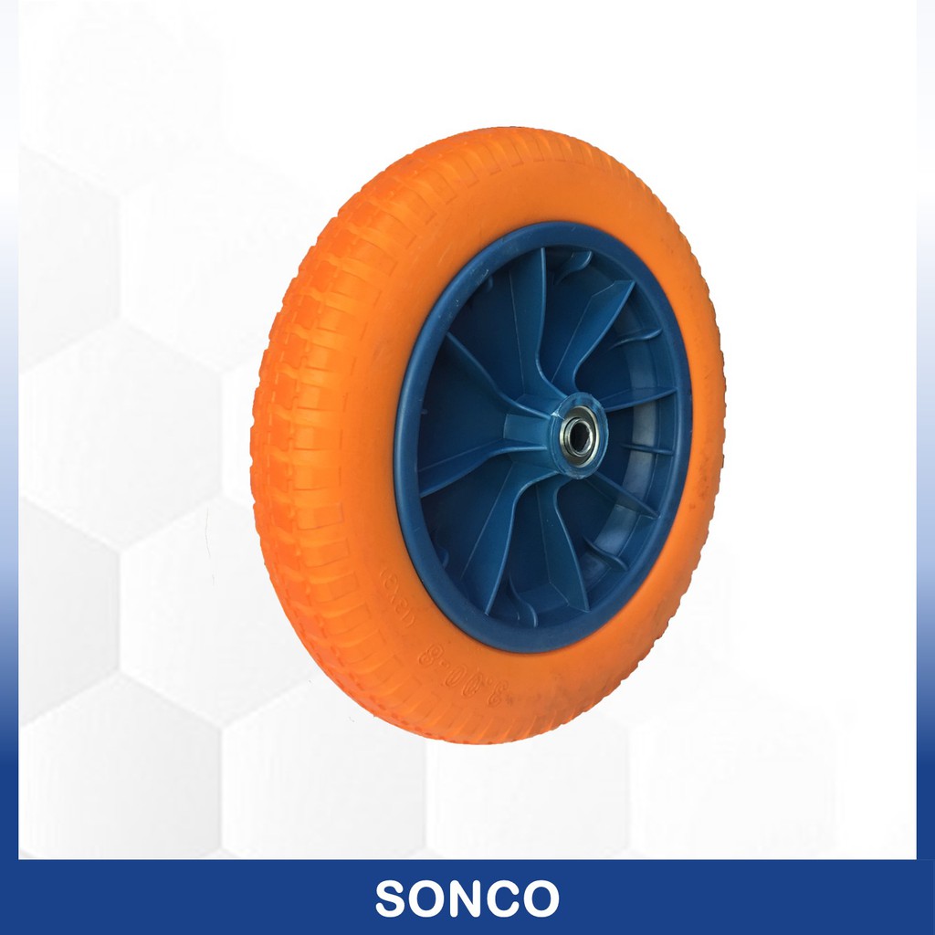 Sonco 13 X 3 Heavy Duty Pu Fibre Rim Wheel Barrow Tyre Tayar Kereta Sorong Tayar Mati Fibre 5814