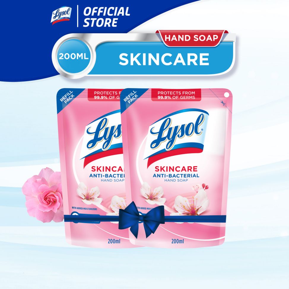 Lysol Antibacterial Hand Soap Skincare 200ml Refill Twin Pack Shopee Philippines