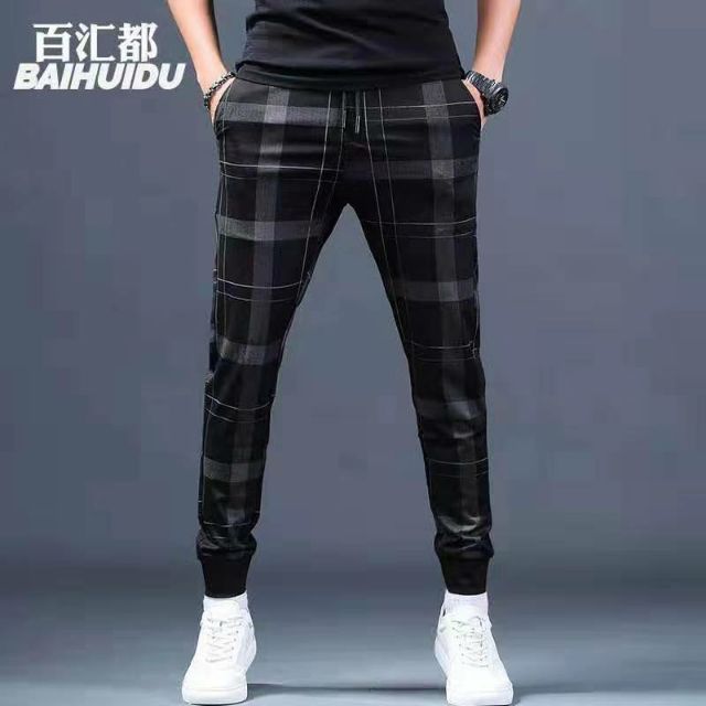 black checkered pants mens