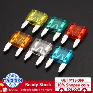 36pcs//set Medium Mix Automotive Blade Fuses Car Fuse 7.5A 10A 15A 20A 25A 30A