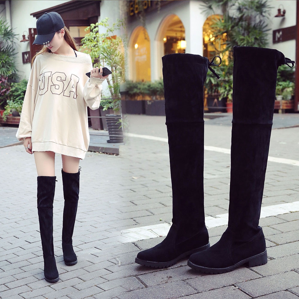 over the knee boots in spring