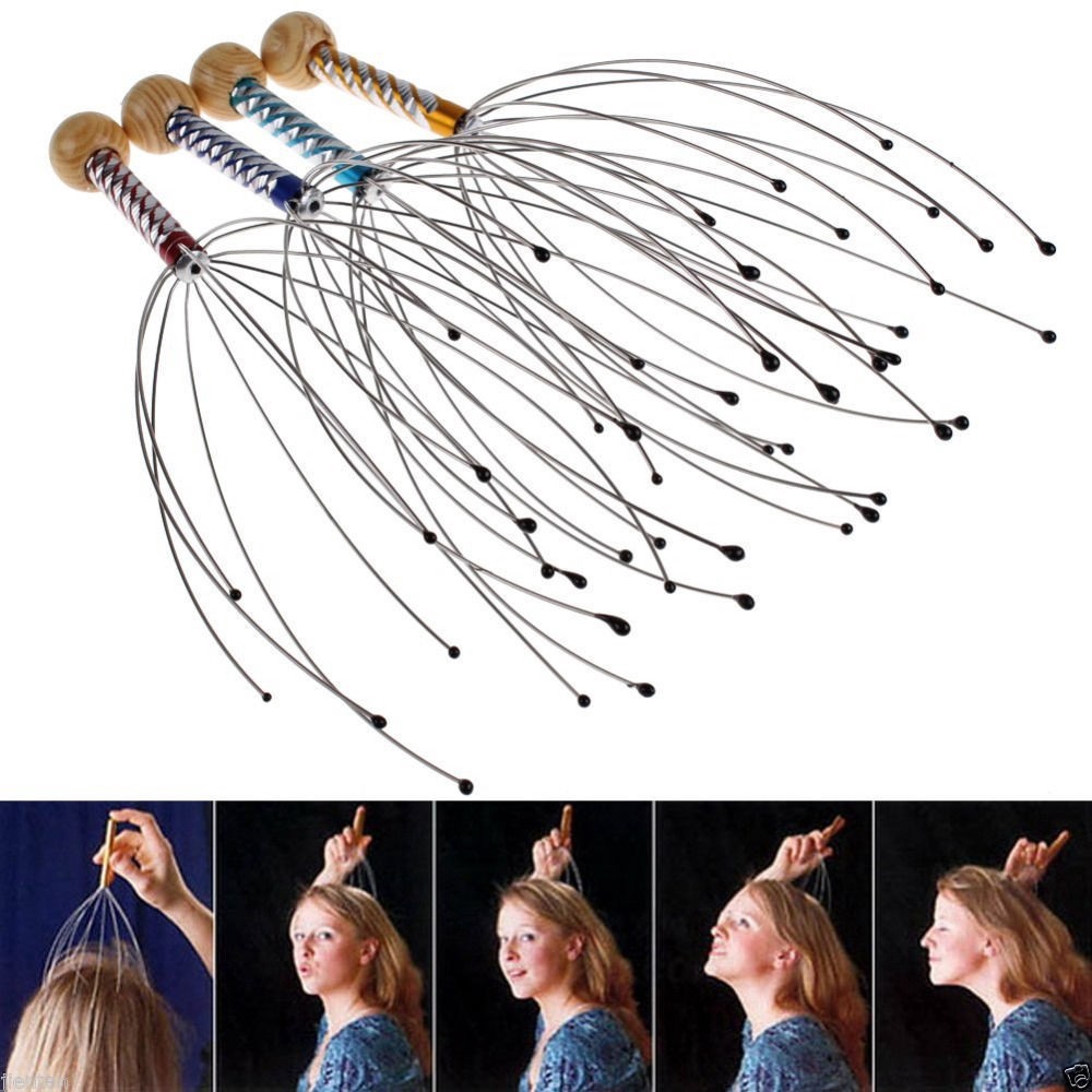 hand held scalp head massager