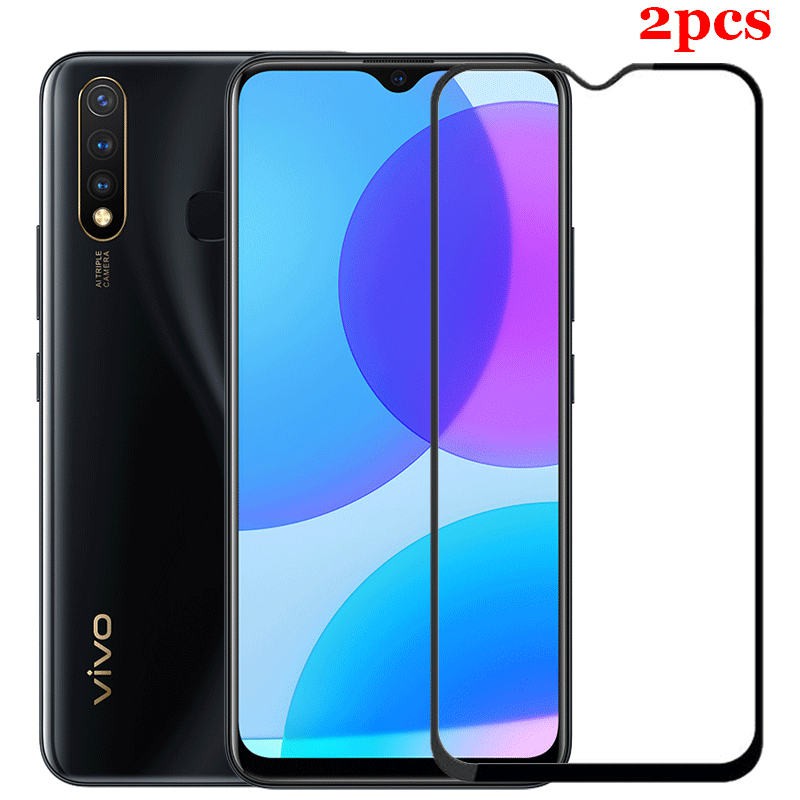 2pcs Vivo Y19 Tempered Glass Full Cover Glass Vivo Y19 Y 19 Vivoy19 2019 Screen Protector Film Shopee Philippines