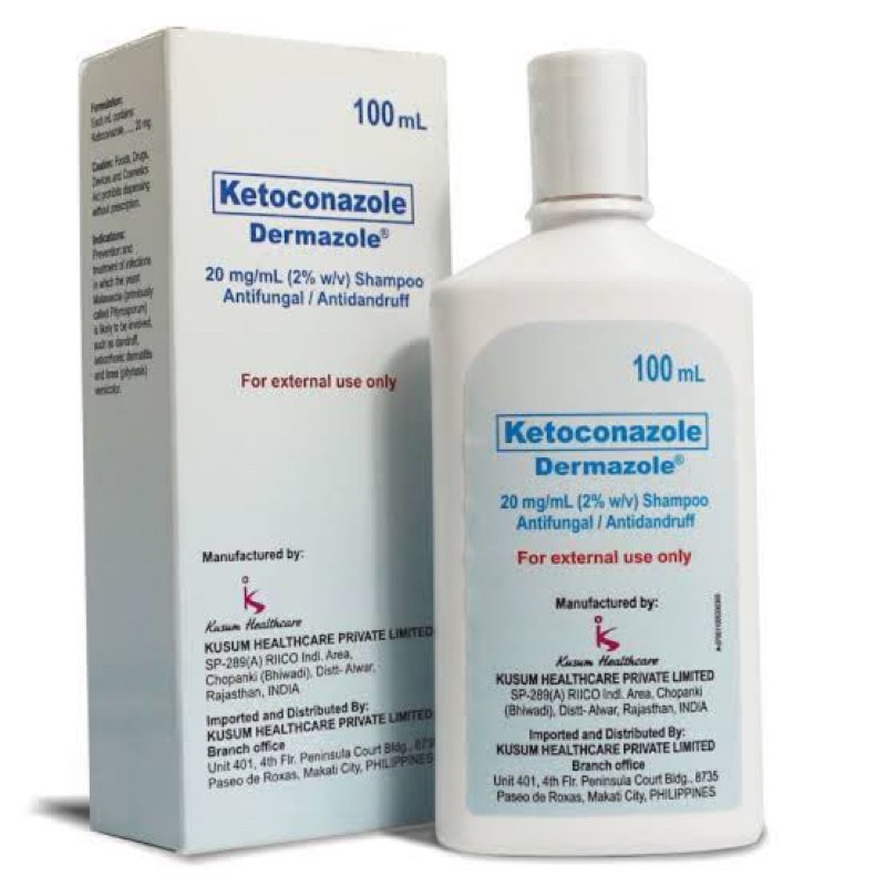 Dermazole = Ketoconazole shampoo 100ml (Antidandruff, antifungal