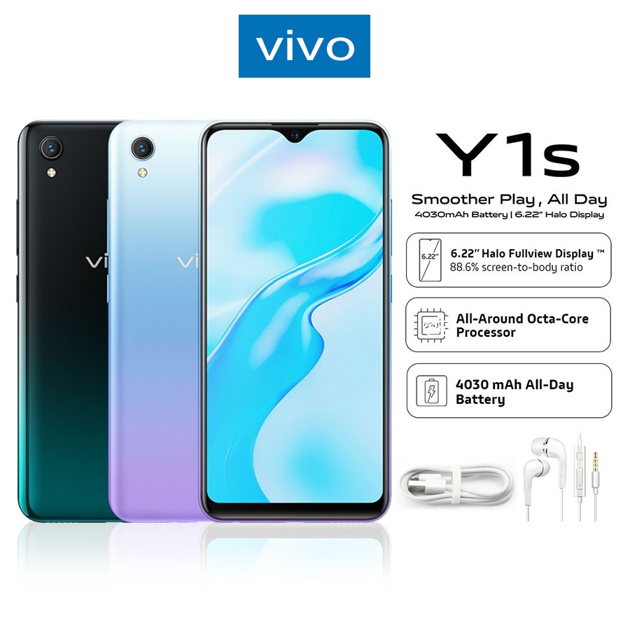 Local Stock Vivo Y1s Cellphone 21 Mobile Phones Cheap 6g 128gb Smartphone 3800mah Android Phon Shopee Philippines