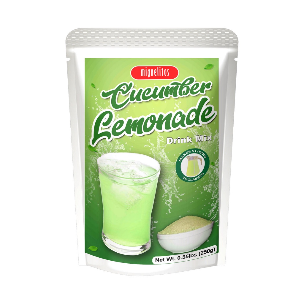 Cucumber Lemonade Powder Juice Drink Mix 250 gram Pack Shopee Philippines