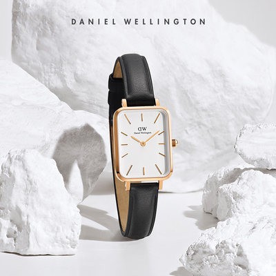 ide Bare overfyldt kom sammen ♖マDanielwellington Daniel Wellington DW women's watch small square table  10mm pin buckle leather str | Shopee Philippines