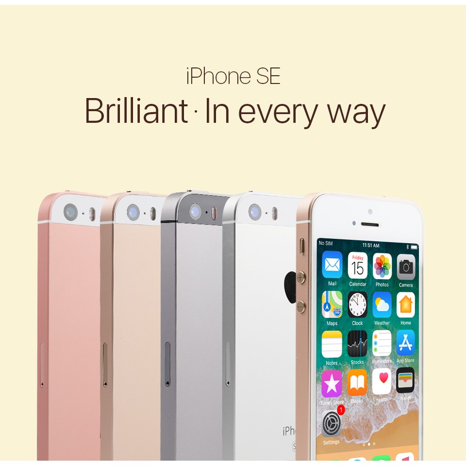 Dual Core Apple Iphone Se A1662 A1723 16gb 32gb 64gb Rom 2gb Ram Unlock Used Mobile Cell Phone Shopee Philippines