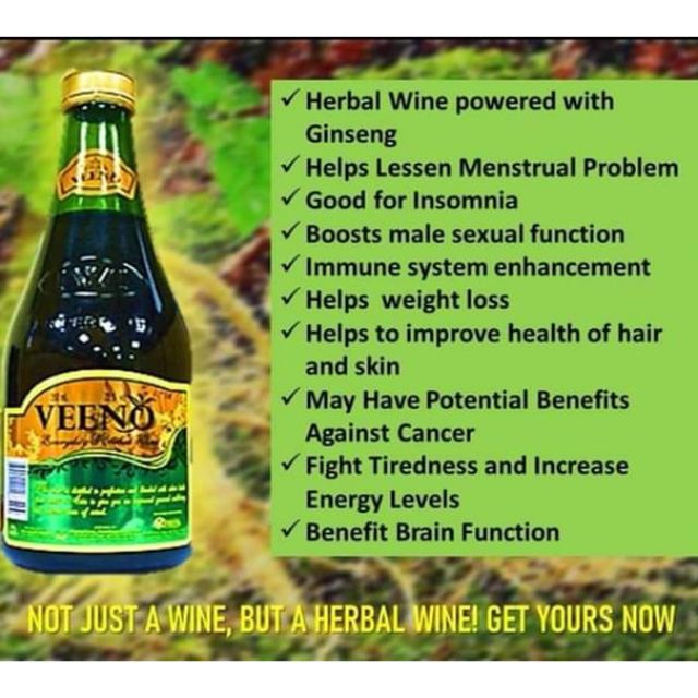 Veeno Herbal Wine By Ipi Shopee Philippines