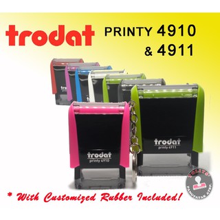 TRODAT Printy 4910 & 4911 Personalized Self-Inking Stamp