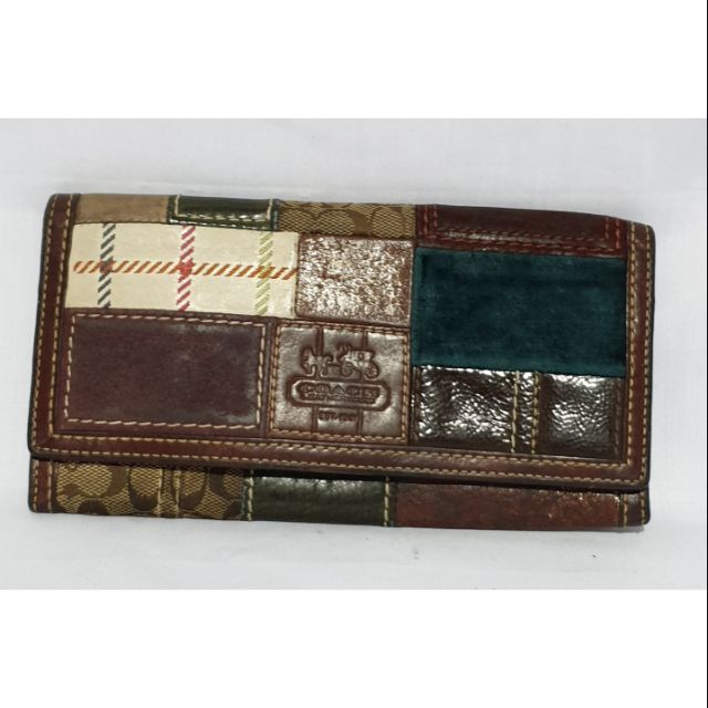 coach patchwork wallet