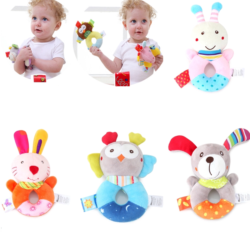 Newborn Baby Toys 0-12 Months Cartoon Animal Owl/Elephant Baby Boy Girl ...