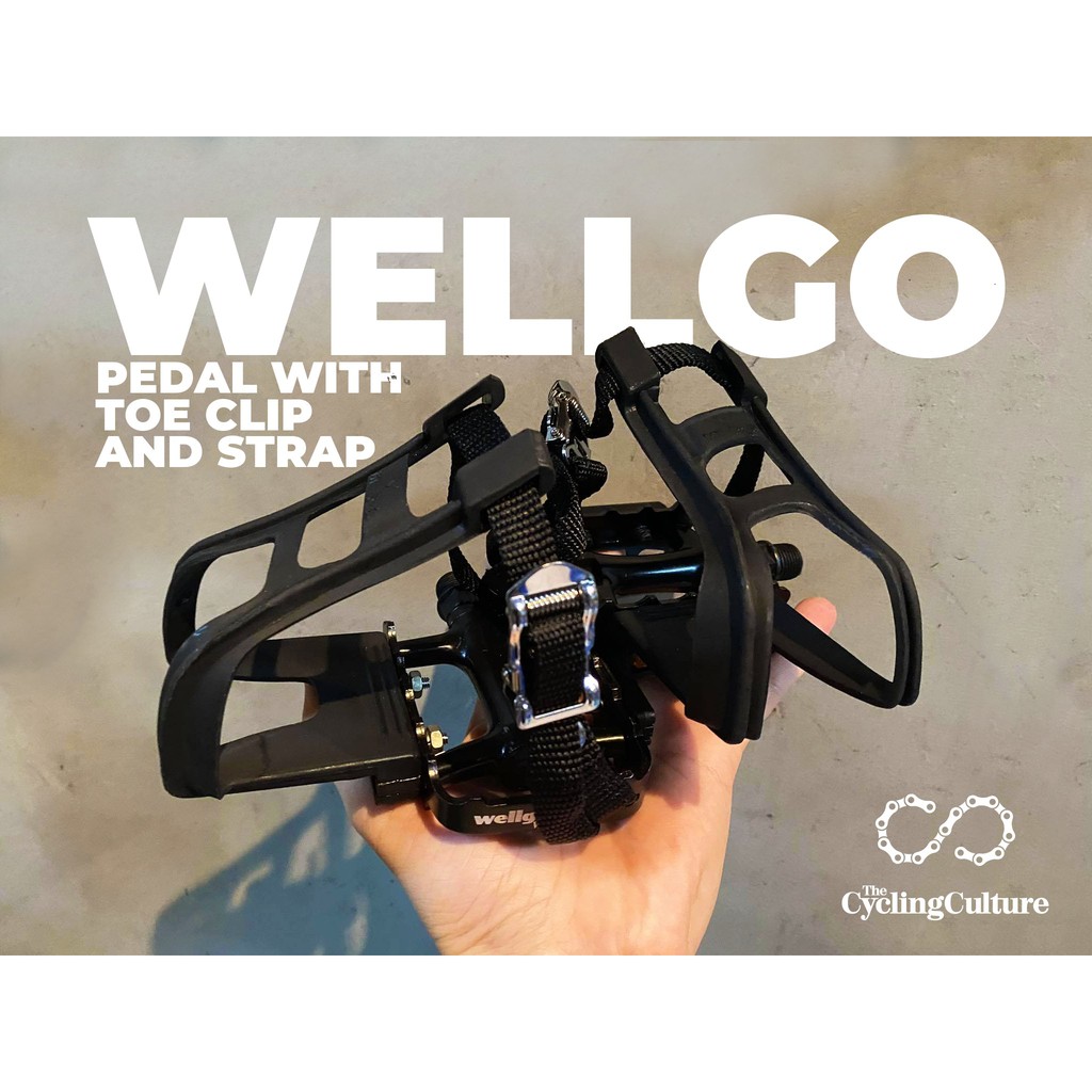 wellgo pedals with toe clips
