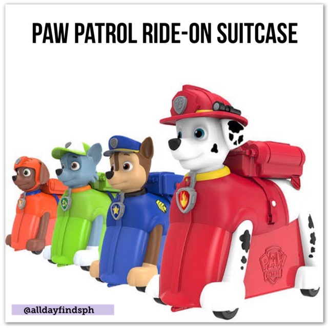 skye paw patrol suitcase