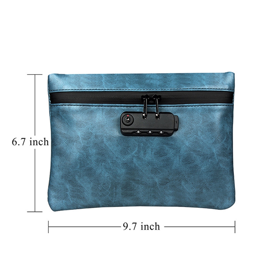 Smell Proof Bag Water Resistant Stash Bag Pouches with Combination Lock