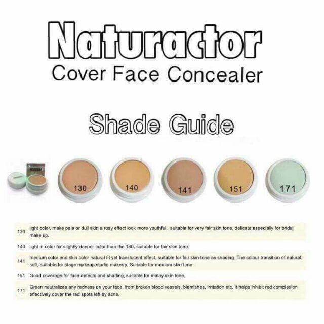 naturactor concealer shades