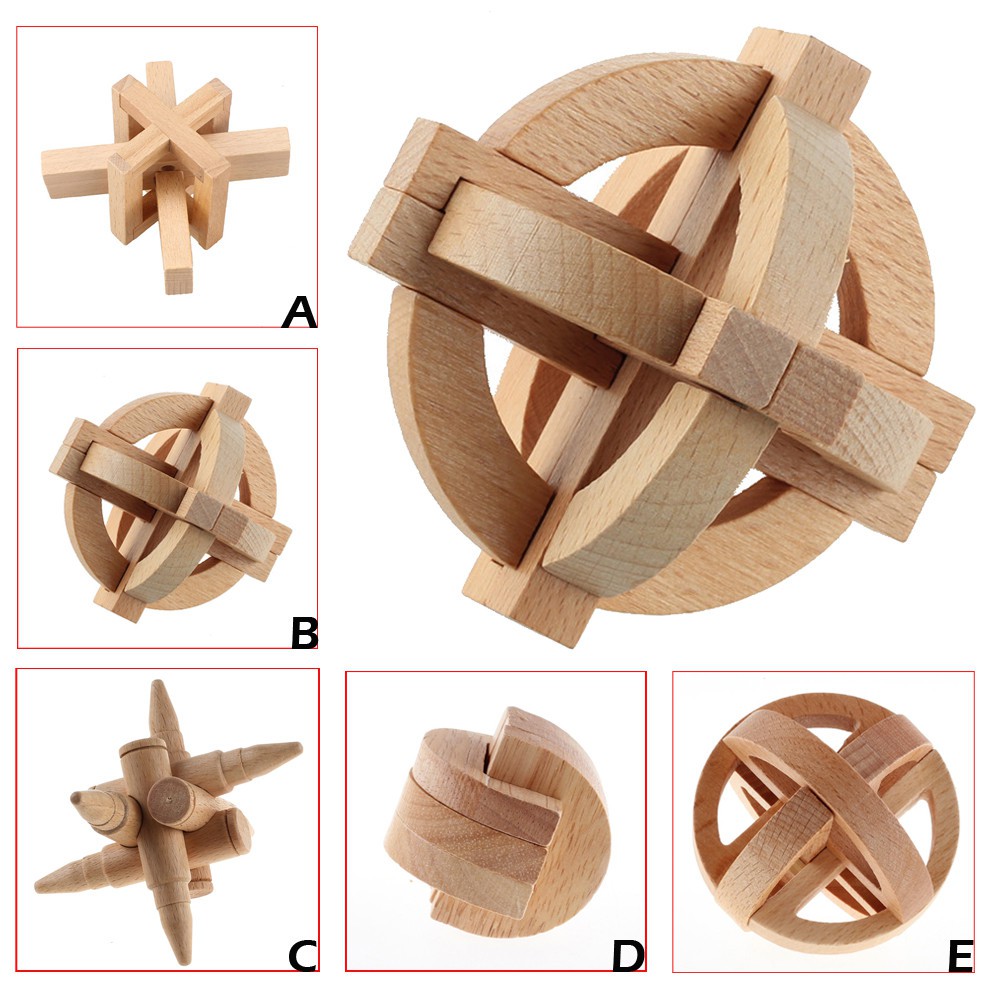 iq puzzle wooden