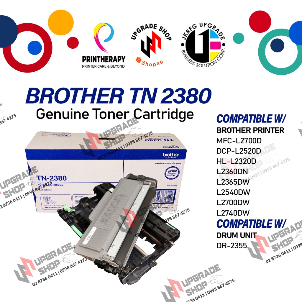 Brother Tn 2380 Original Laserjet Black Toner Cartridge Tn2380 2380 Shopee Philippines 3845