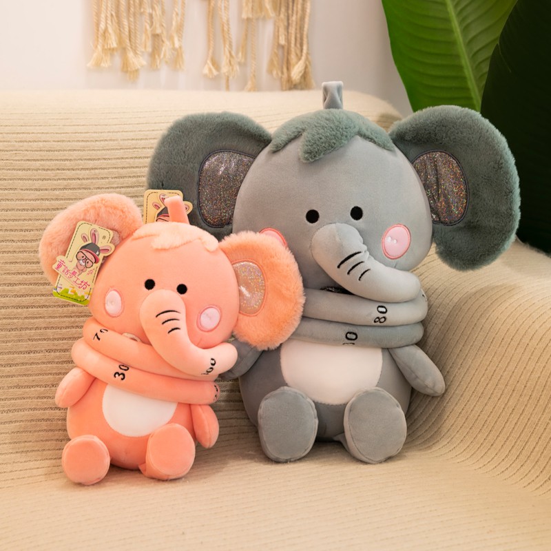 the baby elephant plush pillow