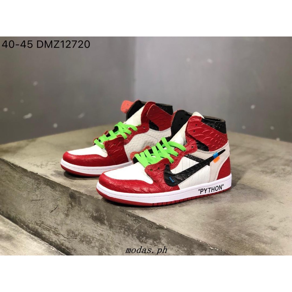 jordan 1 python off white