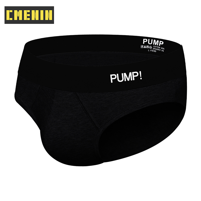 Pump Sexy Men Underwear Briefs 100 Pure Cotton Breathable Men