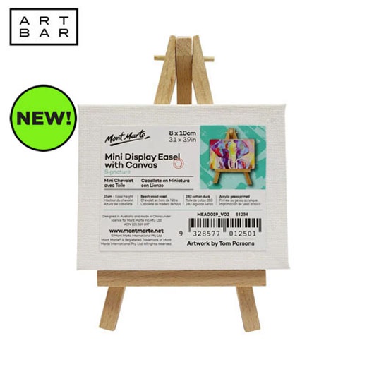 Mont Marte Mini Display Easel w/Canvas 8x10cm ( MEA0019 ) - Art Bar PH