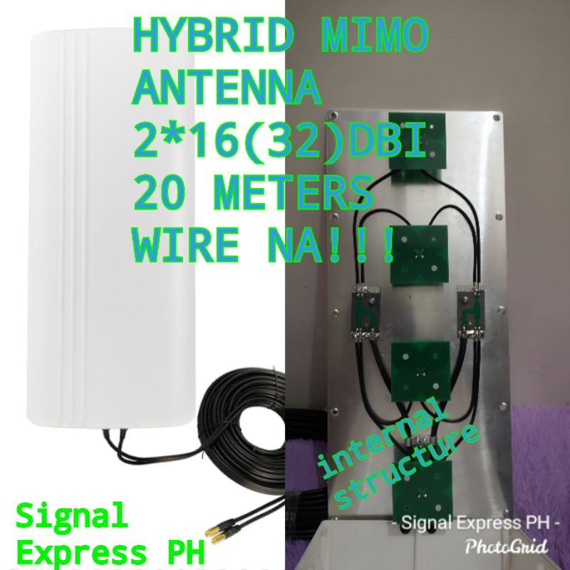 hybrid mimo 3G/4G/5G outdoor antenna(long range)2*16(32)dbi Shopee