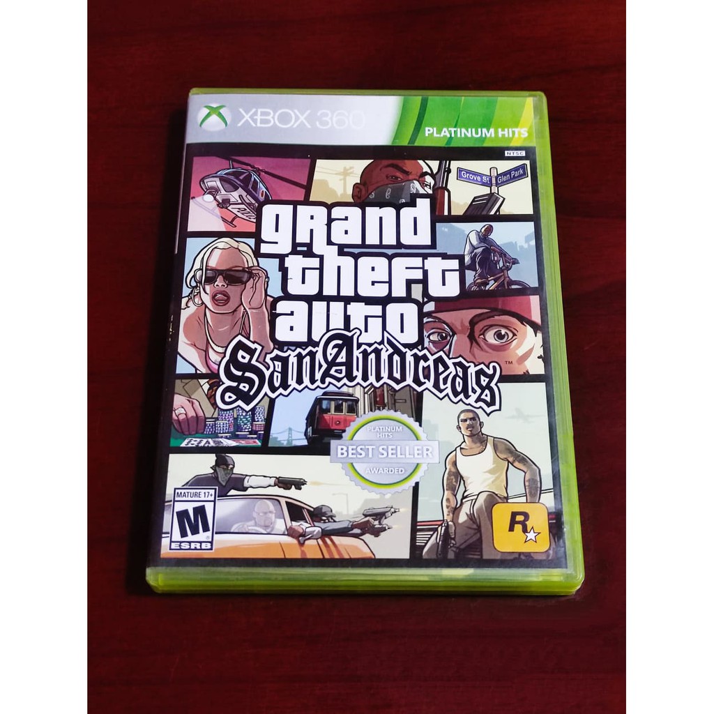 Grand Theft Autogta San Andreas Xbox 360 Shopee Philippines 