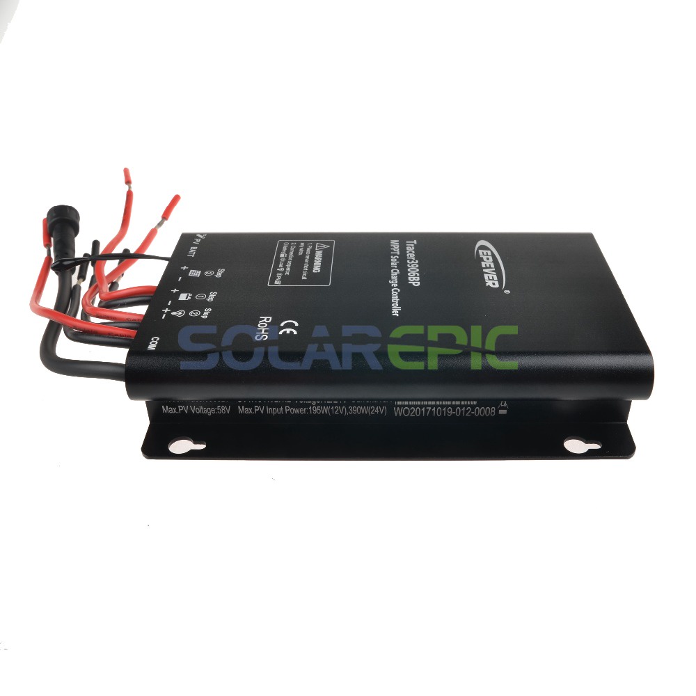 ↂEpever 15A MPPT Solar Charge Controller 12V/24V Waterproof Regulator TracerBP Lithium Battery MPP