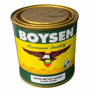 BOYSEN PAINT B690 BLACK QUICK DRY ENAMEL QDE FOR WOOD/ STEEL 1/4 LITER ...