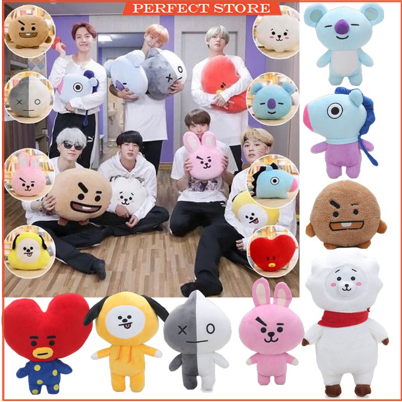 Kpop BTS Stuffed Toy BT21 Bangtan Boys Plush Cushion