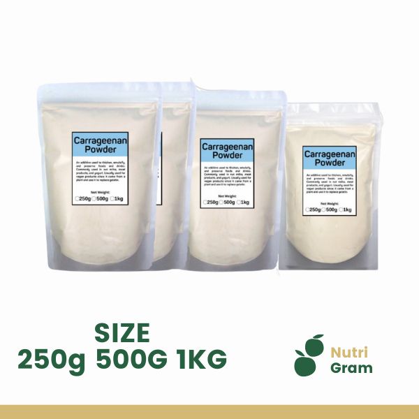 CARRAGEENAN POWDER (FOOD ADDITIVETHICKENER, EMULSIFIER) 250G 500G 1KG