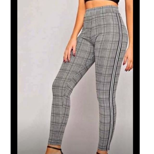checkered harem pants